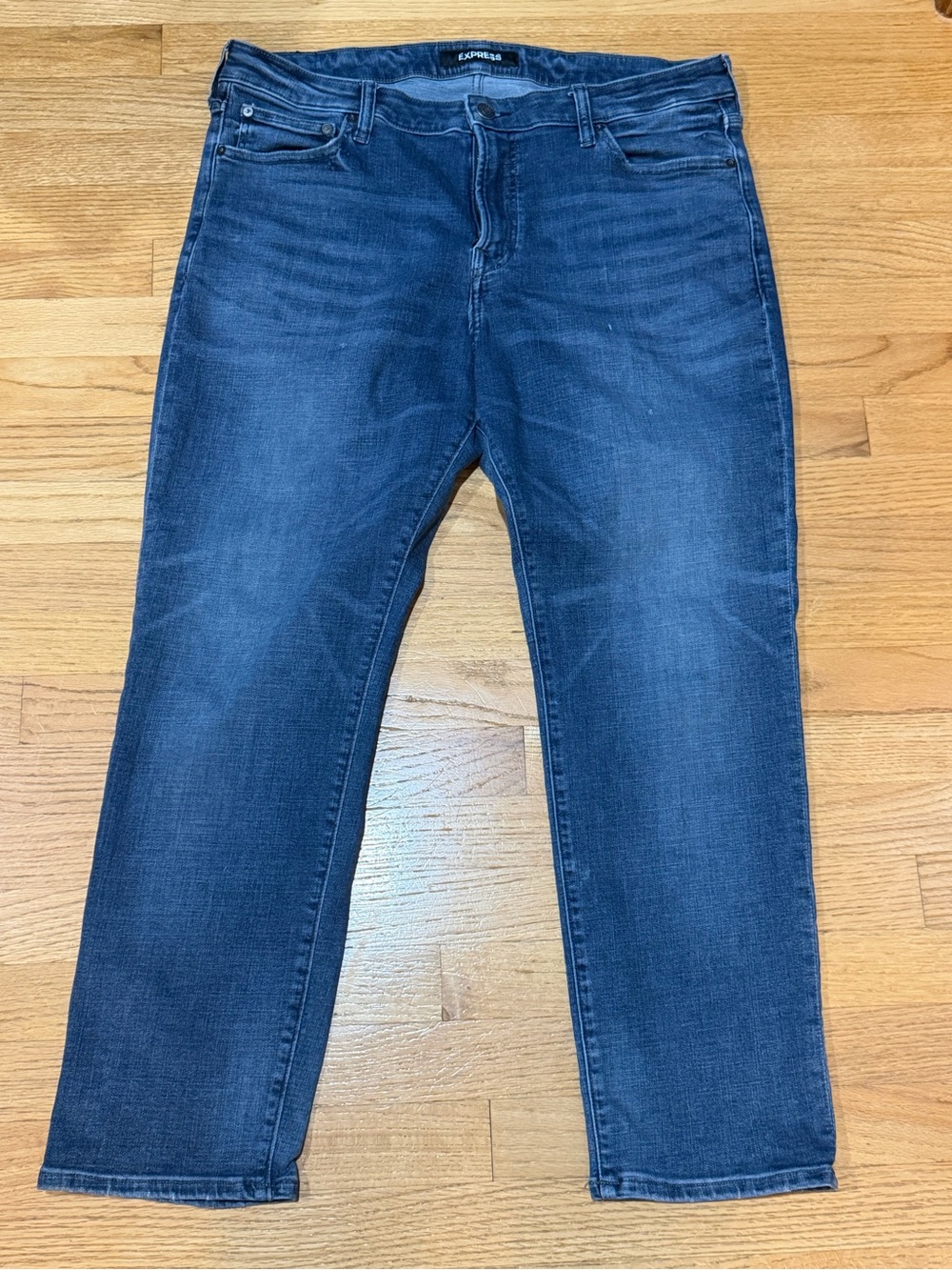 Express Men’s Straight Jeans in Dark Indigo
